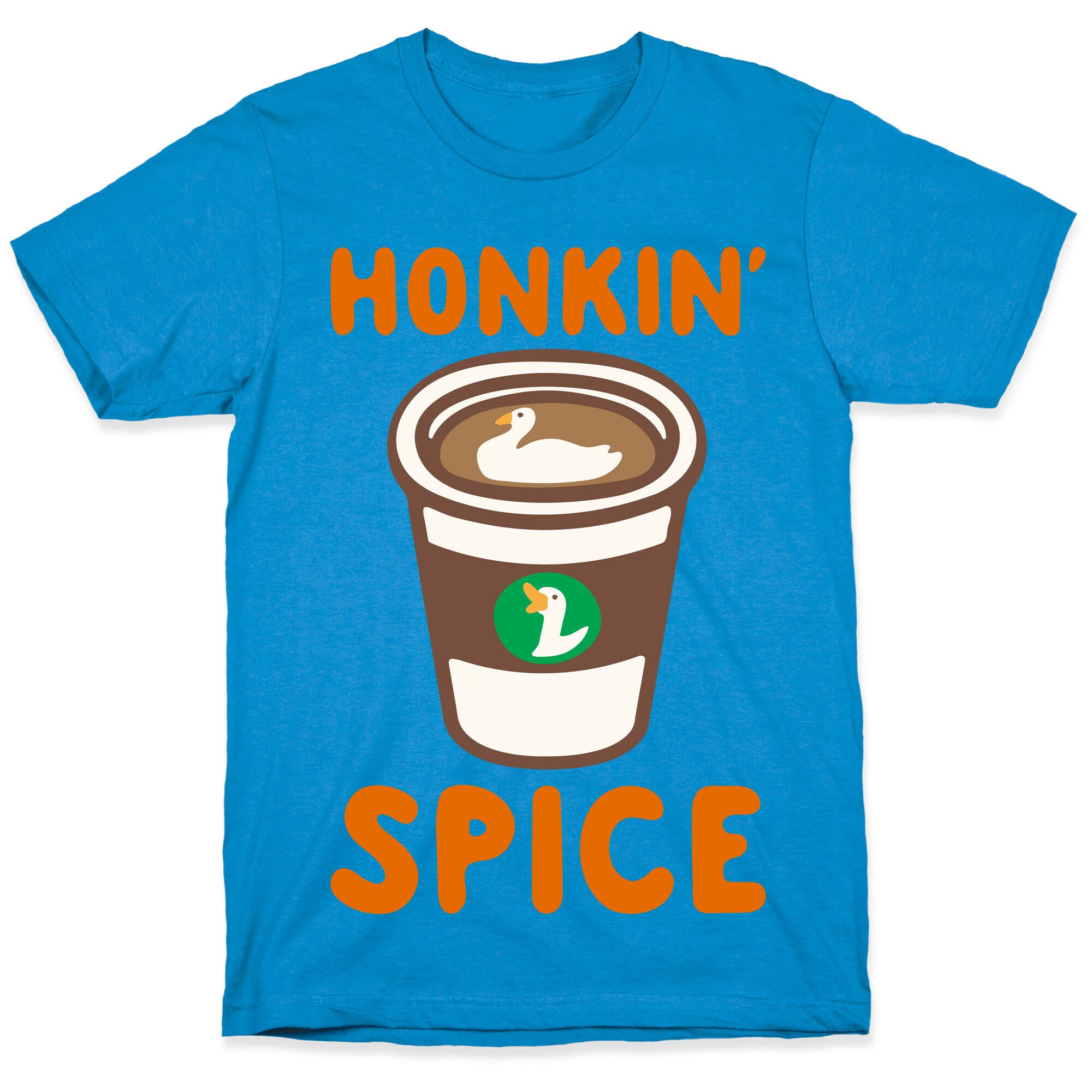 Honkin' Spice Parody White Print T-Shirt